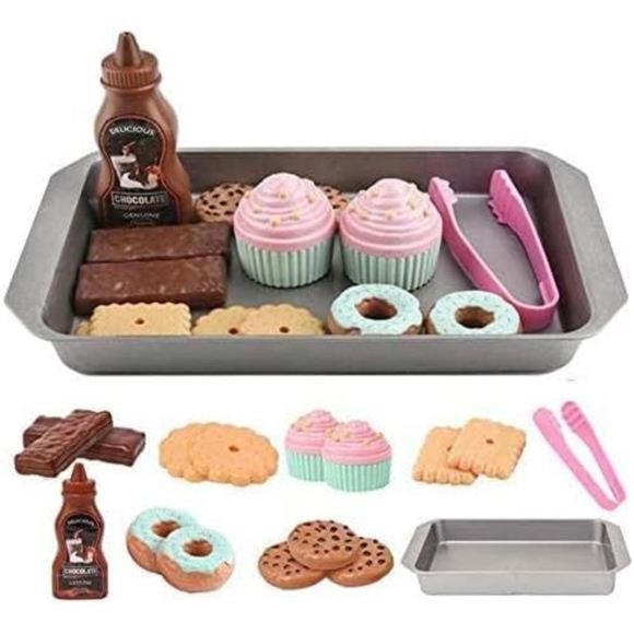 Cookie Play Food Set,Play Food for Kids Kitchen -Toy Food Accessories -Toy Foods - Picture 1 of 7